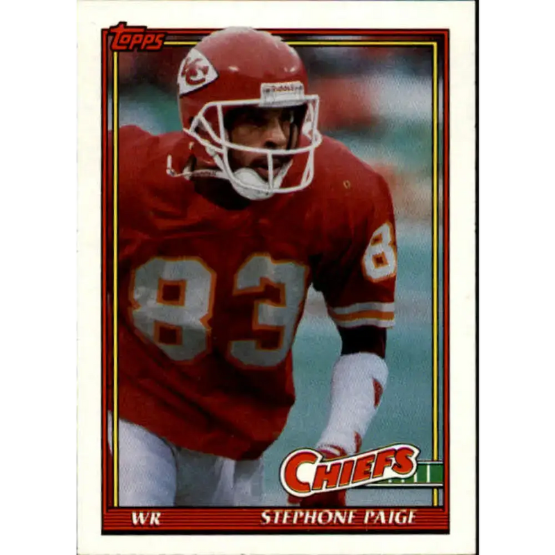 1991 Topps #135 Stephone Paige NM-MT Kansas City Chiefs Football Card - Football Card Single
