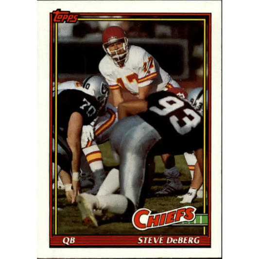 1991 Topps #137 Steve DeBerg NM-MT Kansas City Chiefs Football Card