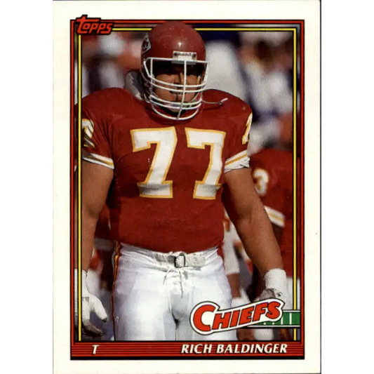 1991 Topps #138 Rich Baldinger NM-MT RC Rookie Kansas City Chiefs Football Card