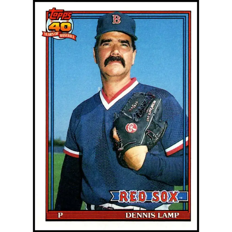 1991 Topps #14 Dennis Lamp NM-MT Boston Red Sox Baseball Card