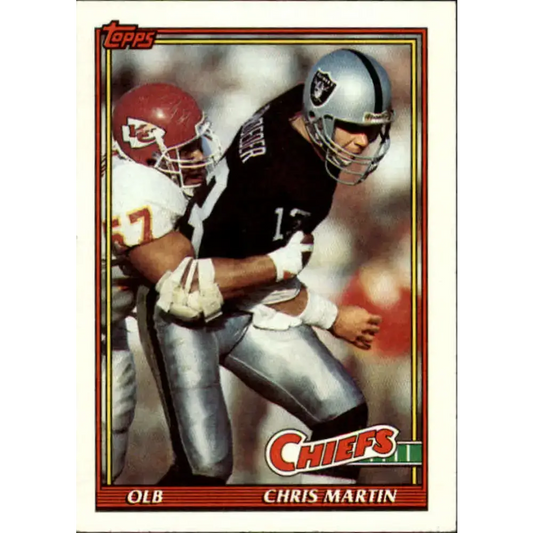 1991 Topps #141 Chris Martin NM-MT Kansas City Chiefs Football Card