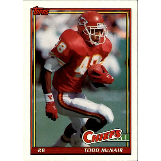 1991 Topps #145 Todd McNair NM-MT Kansas City Chiefs Football Card