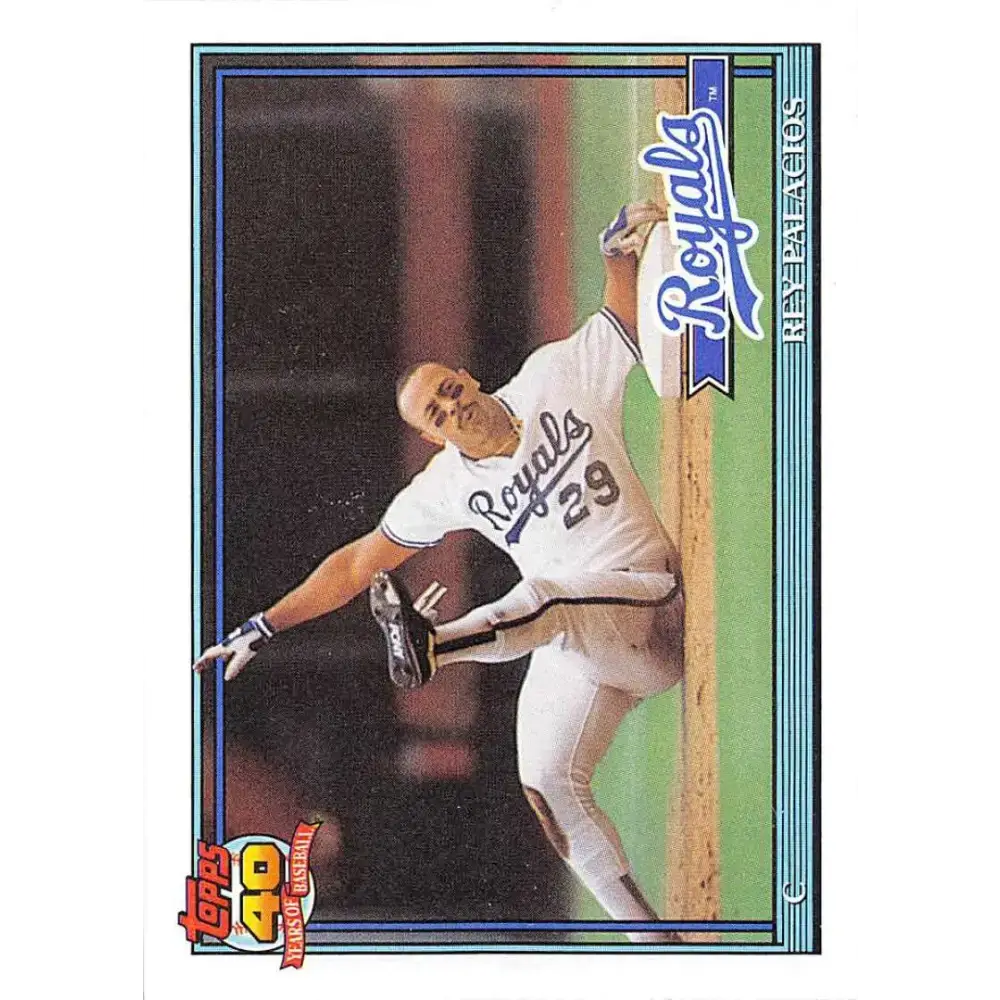 1991 Topps #148 Rey Palacios NM-MT Kansas City Royals Baseball Card - Baseball Card Single