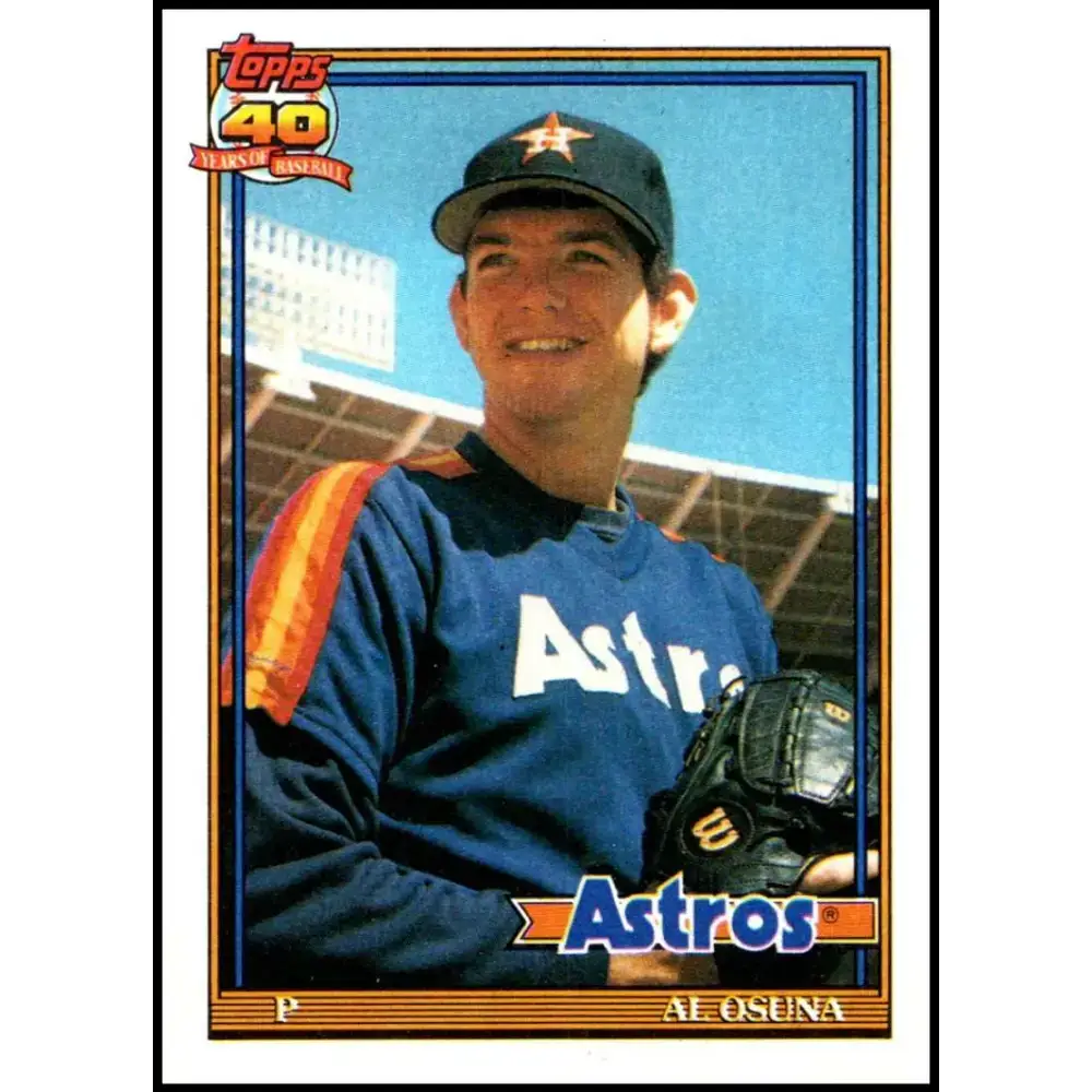 1991 Topps #149 Al Osuna NM-MT RC Rookie Houston Astros Baseball Card - Baseball Card Single