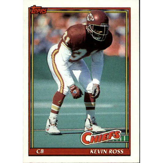 1991 Topps #152 Kevin Ross NM-MT Kansas City Chiefs Football Card