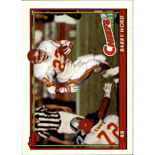 1991 Topps #153 Barry Word NM-MT Kansas City Chiefs Football Card