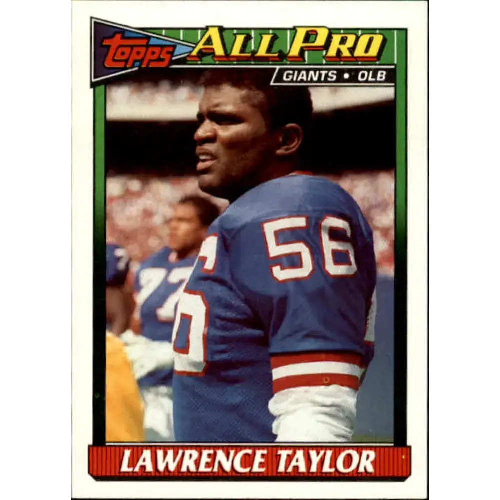 1991 Topps #16 Lawrence Taylor NM-MT New York Giants Football Card - Football Card Single