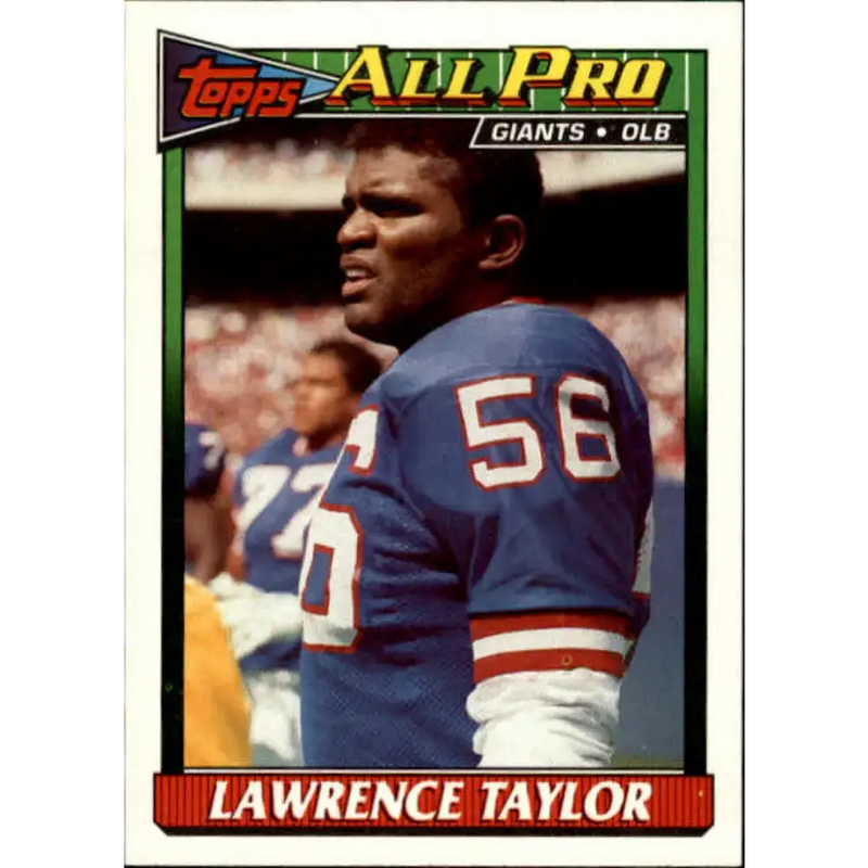 1991 Topps #16 Lawrence Taylor NM-MT New York Giants Football Card - Football Card Single
