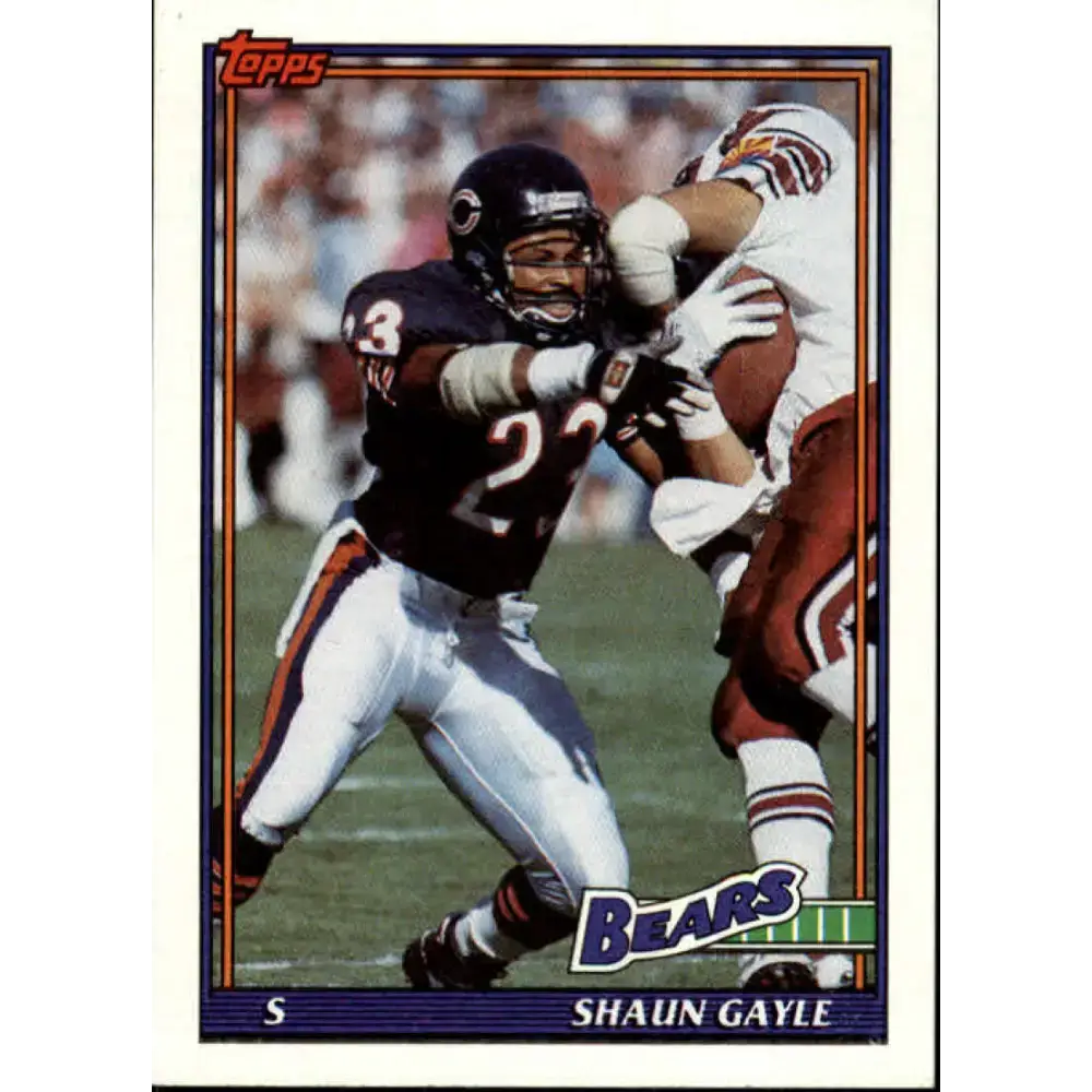 1991 Topps #160 Shaun Gayle NM-MT Chicago Bears Football Card - Football Card Single