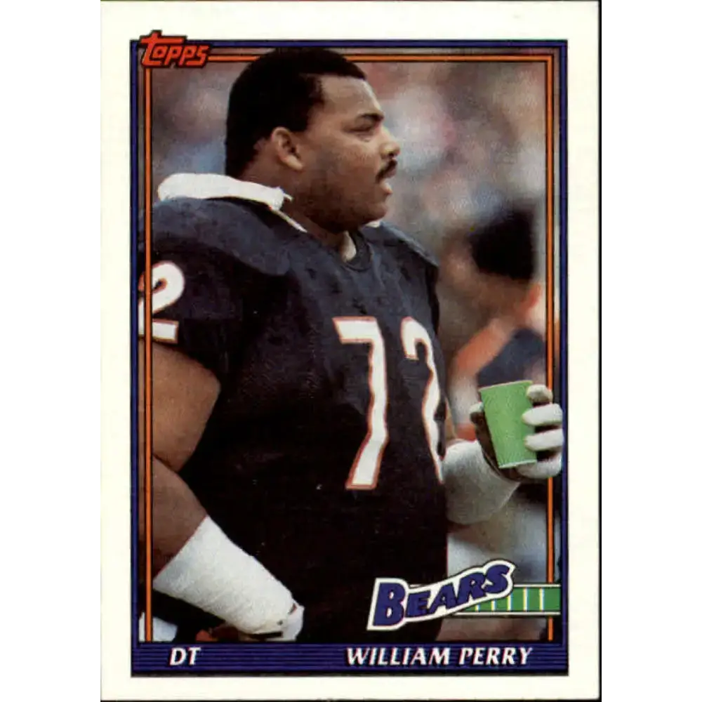 1991 Topps #161 William Perry NM-MT Chicago Bears Football Card - Football Card Single