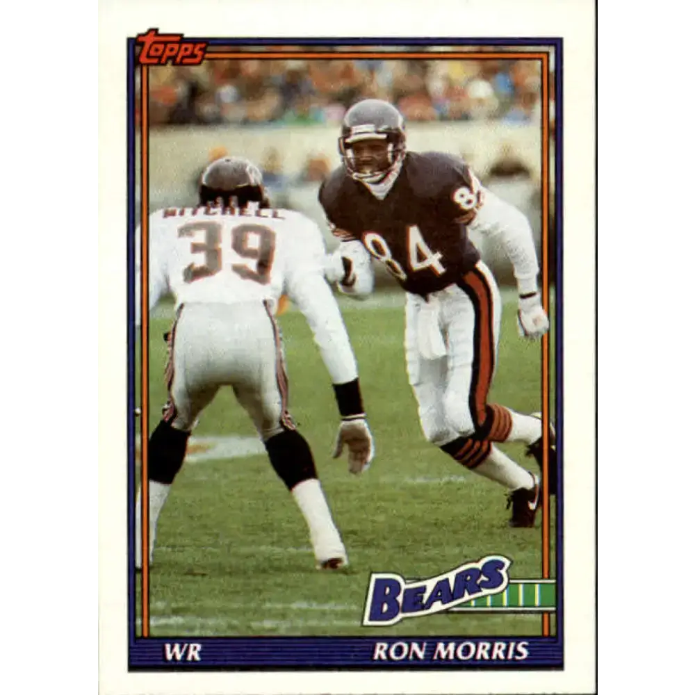 1991 Topps #162 Ron Morris NM-MT Chicago Bears Football Card - Football Card Single