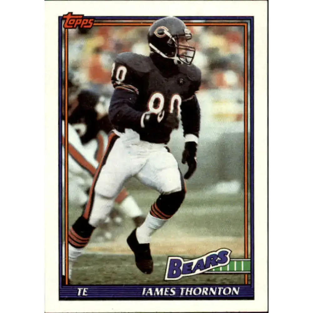 1991 Topps #164 James Thornton NM-MT Chicago Bears Football Card - Football Card Single