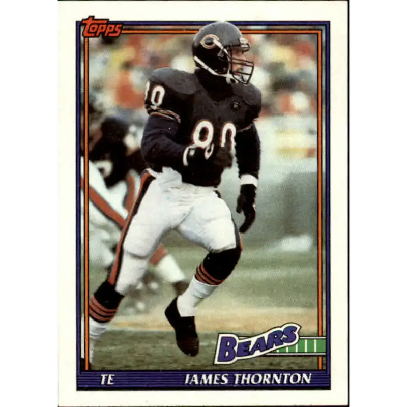 1991 Topps #164 James Thornton NM-MT Chicago Bears Football Card - Football Card Single