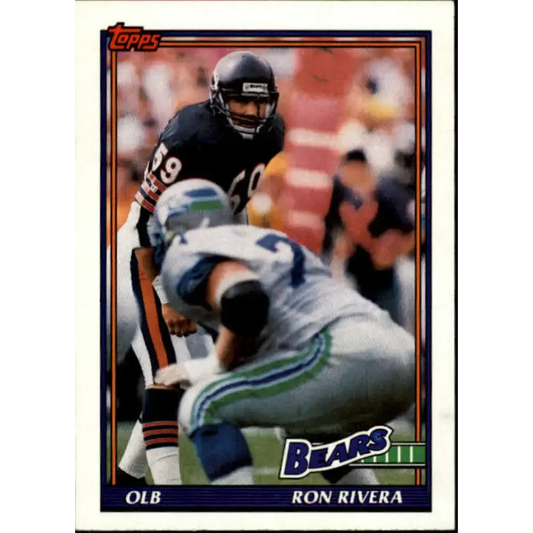 1991 Topps #165 Ron Rivera NM-MT Chicago Bears Football Card