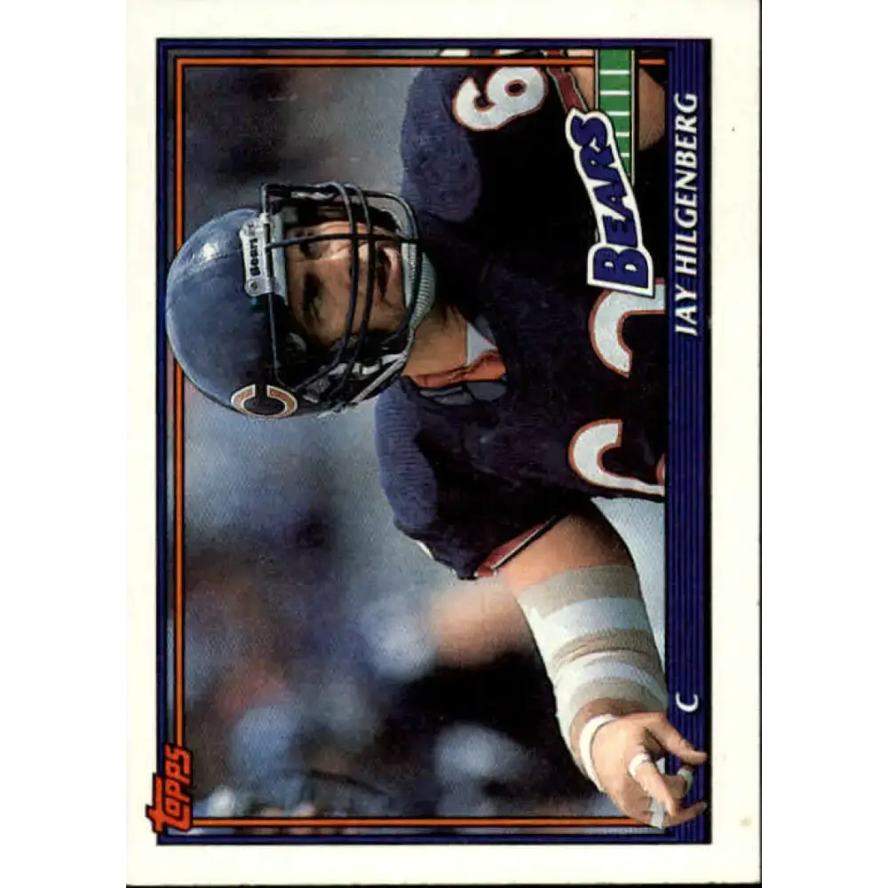 1991 Topps #167 Jay Hilgenberg NM-MT Chicago Bears Football Card - Football Card Single