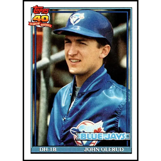 1991 Topps #168 John Olerud NM-MT Toronto Blue Jays Baseball Card - Baseball Card Single