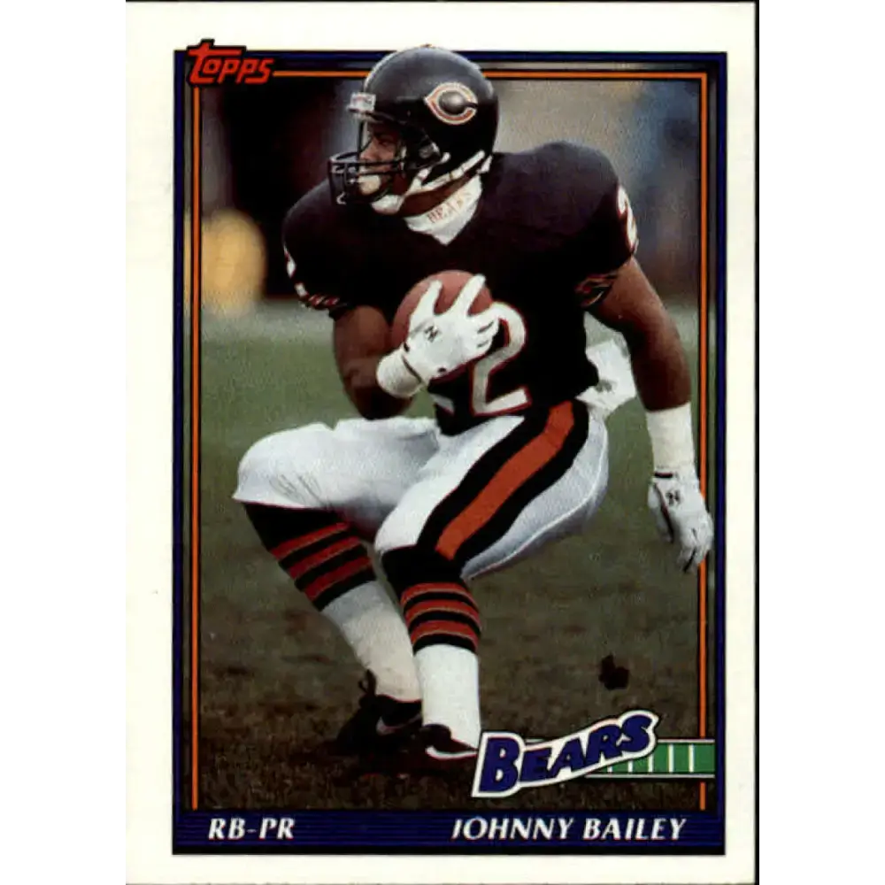 1991 Topps #169 Johnny Bailey NM-MT Chicago Bears Football Card - Football Card Single