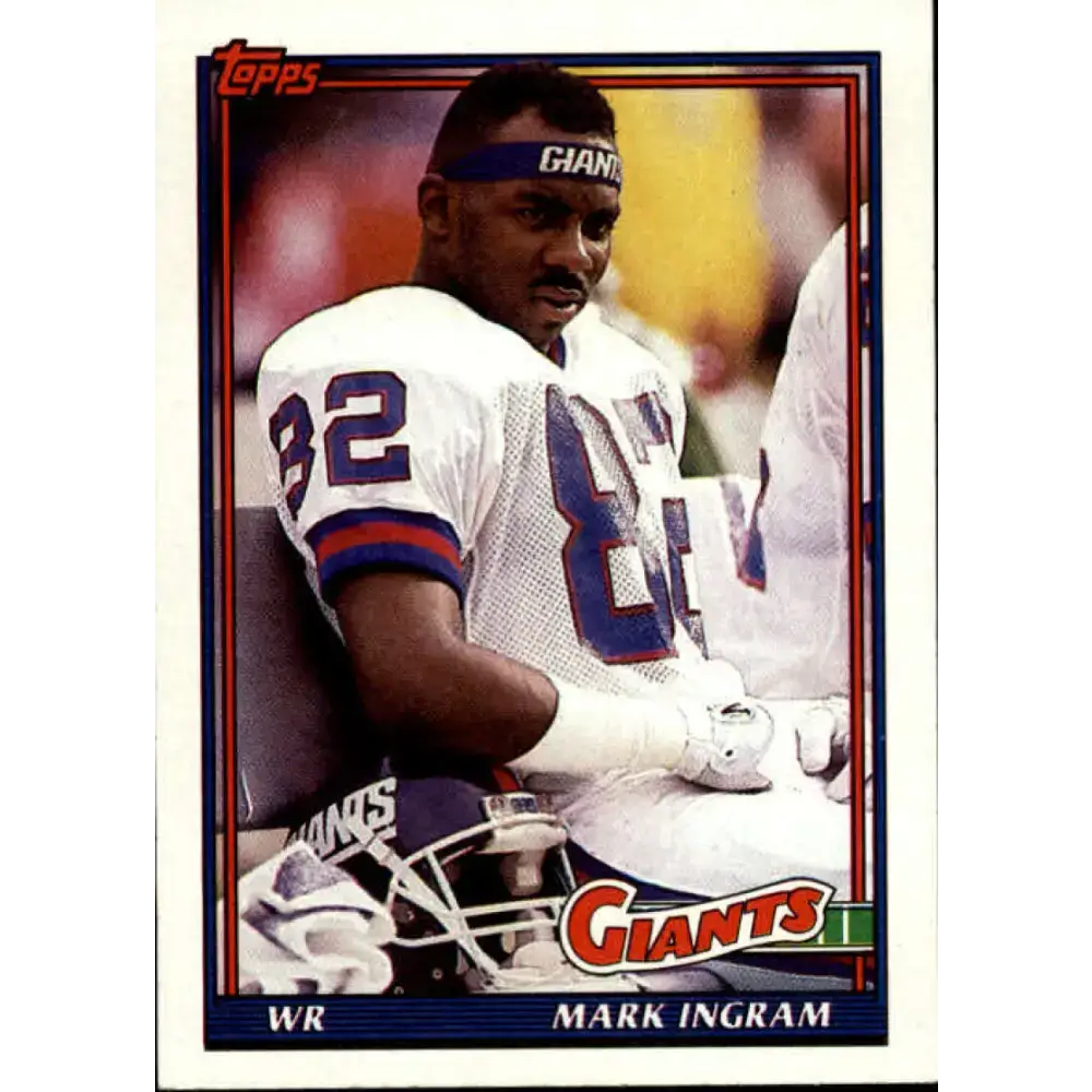 1991 Topps #17 Mark Ingram NM-MT New York Giants Football Card - Football Card Single