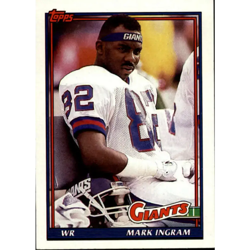1991 Topps #17 Mark Ingram NM-MT New York Giants Football Card - Football Card Single
