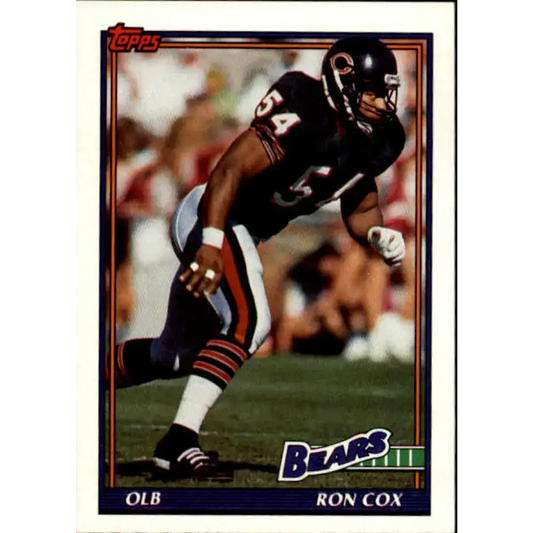 1991 Topps #170 Ron Cox NM-MT Chicago Bears Football Card