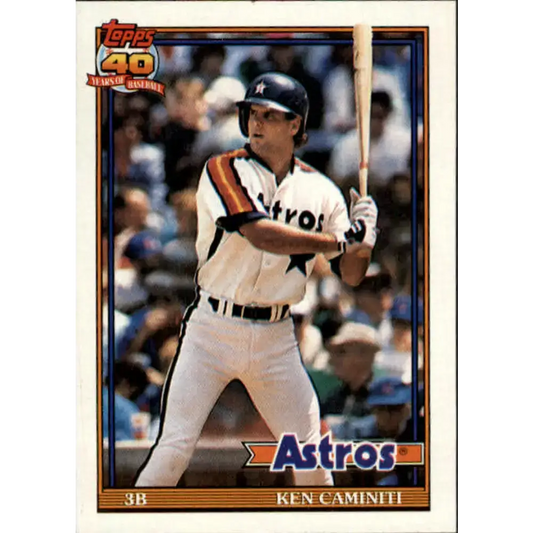 1991 Topps #174 Ken Caminiti NM-MT Houston Astros Baseball Card - Baseball Card Single