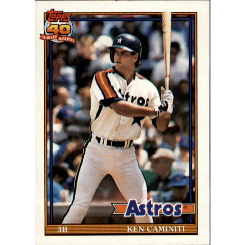 1991 Topps #174 Ken Caminiti NM-MT Houston Astros Baseball Card - Baseball Card Single