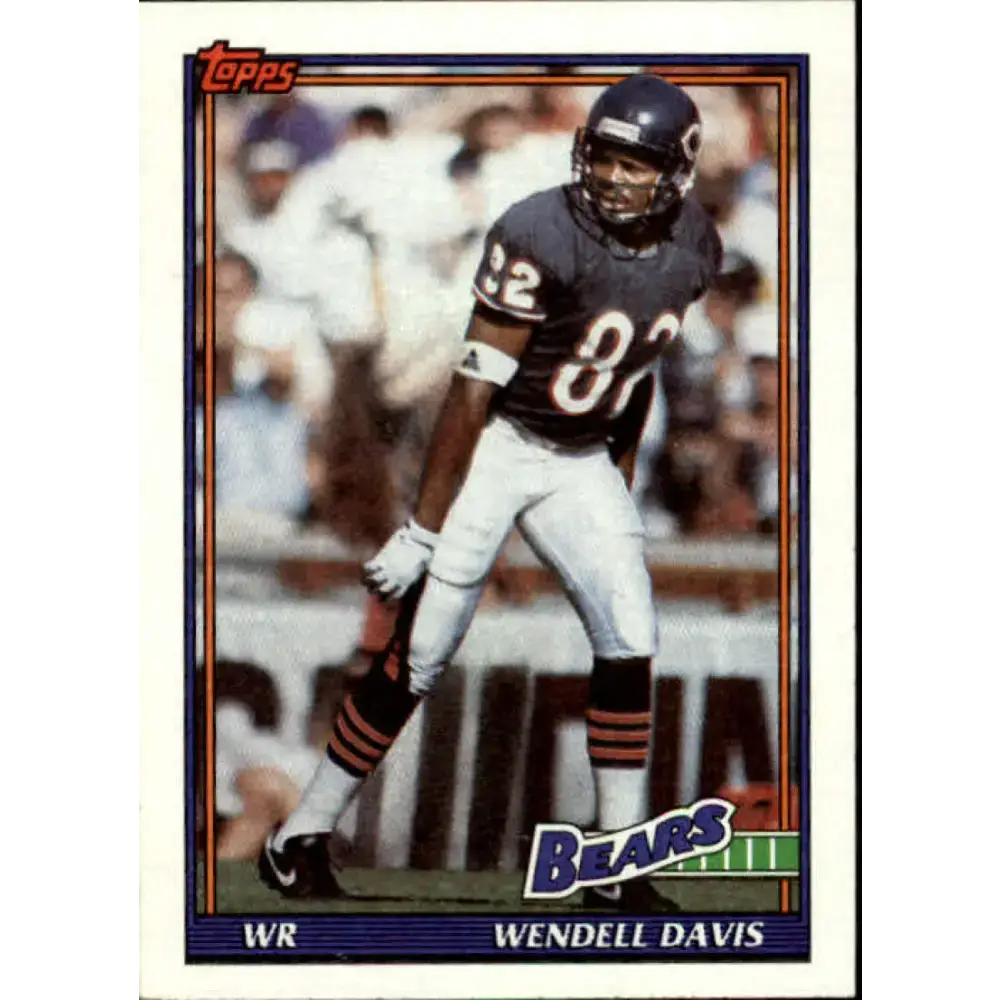 1991 Topps #174 Wendell Davis NM-MT Chicago Bears Football Card - Football Card Single
