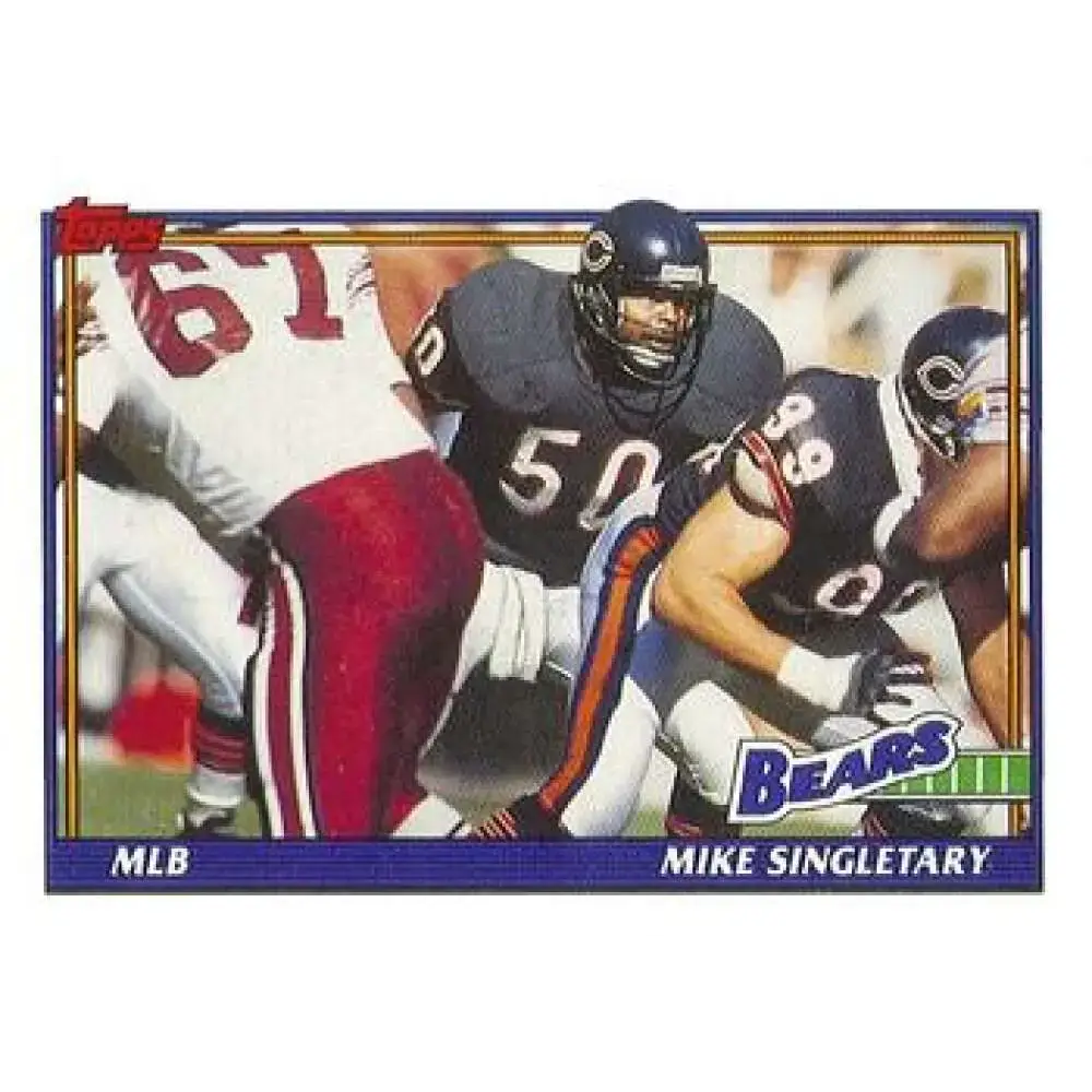 1991 Topps #176 Mike Singletary NM-MT Chicago Bears Football Card - Football Card Single