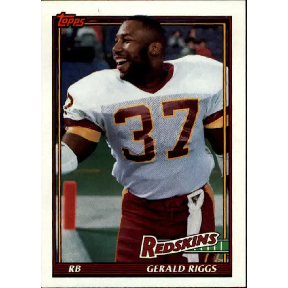 1991 Topps #178 Gerald Riggs NM-MT Washington Redskins Football Card - Football Card Single