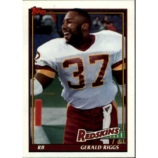 1991 Topps #178 Gerald Riggs NM-MT Washington Redskins Football Card - Football Card Single