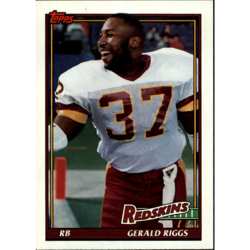 1991 Topps #178 Gerald Riggs NM-MT Washington Redskins Football Card - Football Card Single