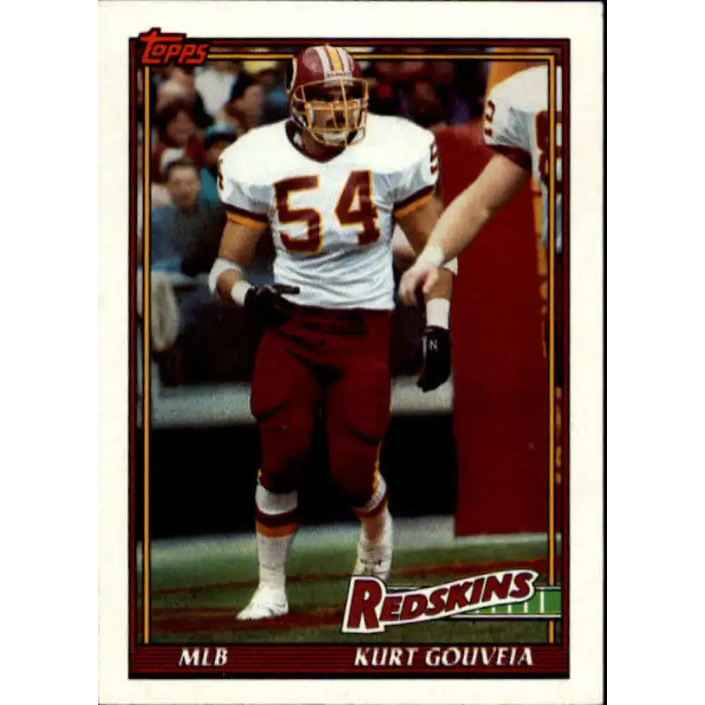 1991 Topps #180 Kurt Gouveia NM-MT RC Rookie Washington Redskins Football Card