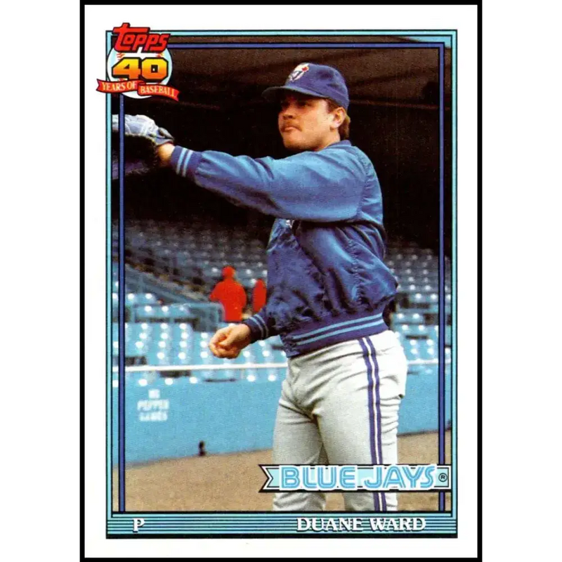 1991 Topps #181 Duane Ward NM-MT Toronto Blue Jays Baseball Card - Baseball Card Single