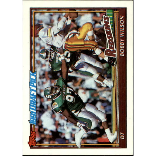 1991 Topps #189 Bobby Wilson NM-MT RC Rookie Washington Redskins Football Card - Football Card Single