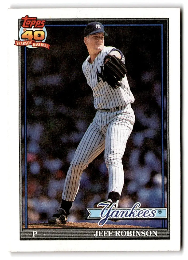 1991 Topps #19 Jeff Robinson - Baseball Card Single