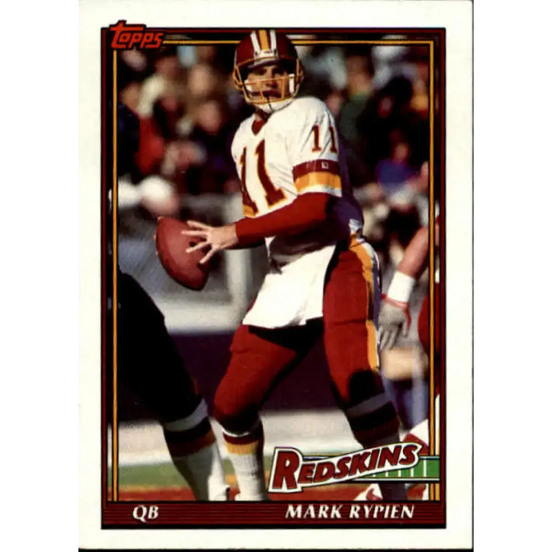 1991 Topps #192 Mark Rypien NM-MT Washington Redskins Football Card - Football Card Single