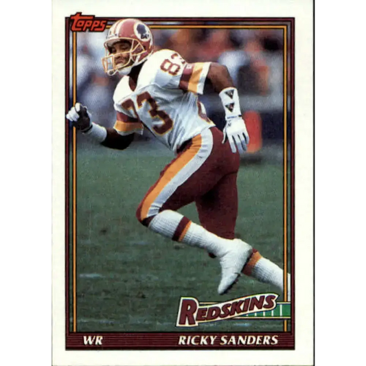 1991 Topps #193 Ricky Sanders NM-MT Washington Redskins Football Card - Football Card Single