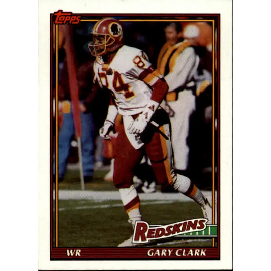 1991 Topps #196 Gary Clark NM-MT Washington Redskins Football Card - Football Card Single