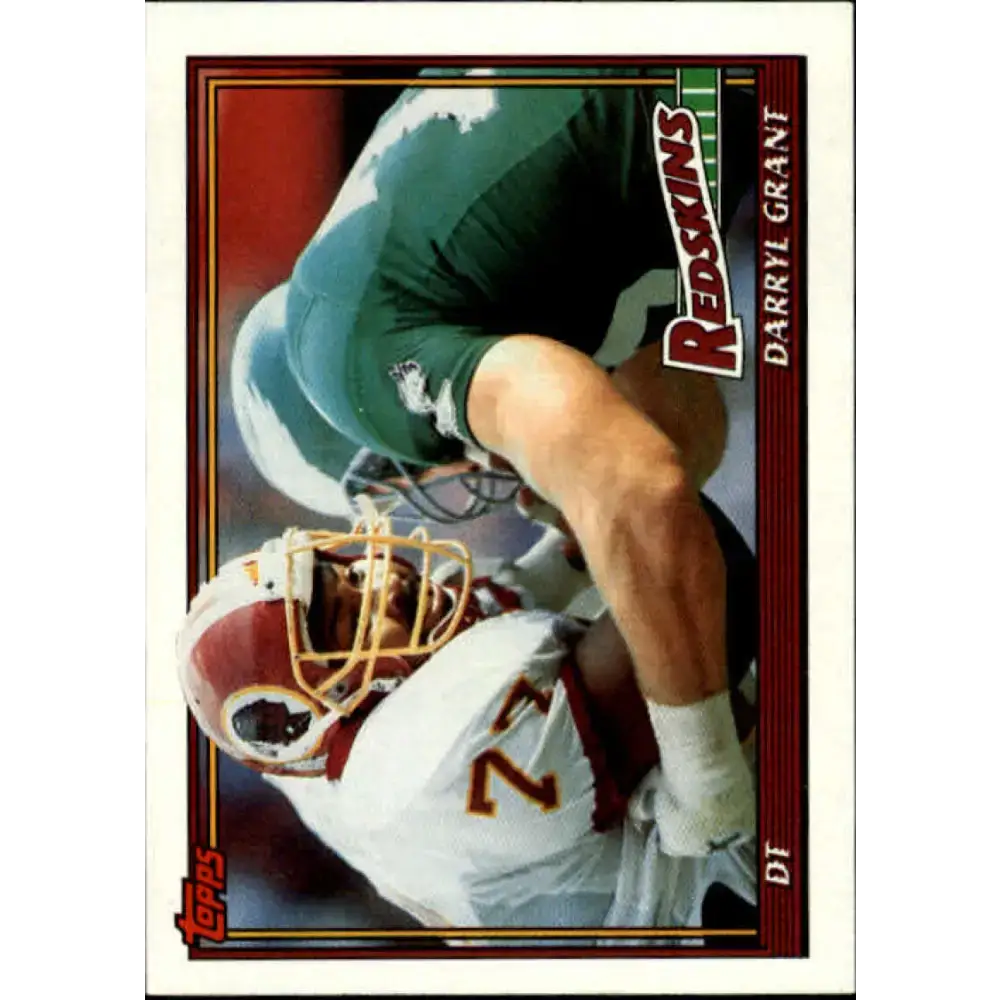 1991 Topps #198 Darryl Grant NM-MT Washington Redskins Football Card - Football Card Single