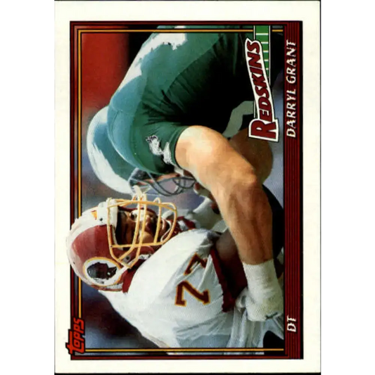 1991 Topps #198 Darryl Grant NM-MT Washington Redskins Football Card - Football Card Single
