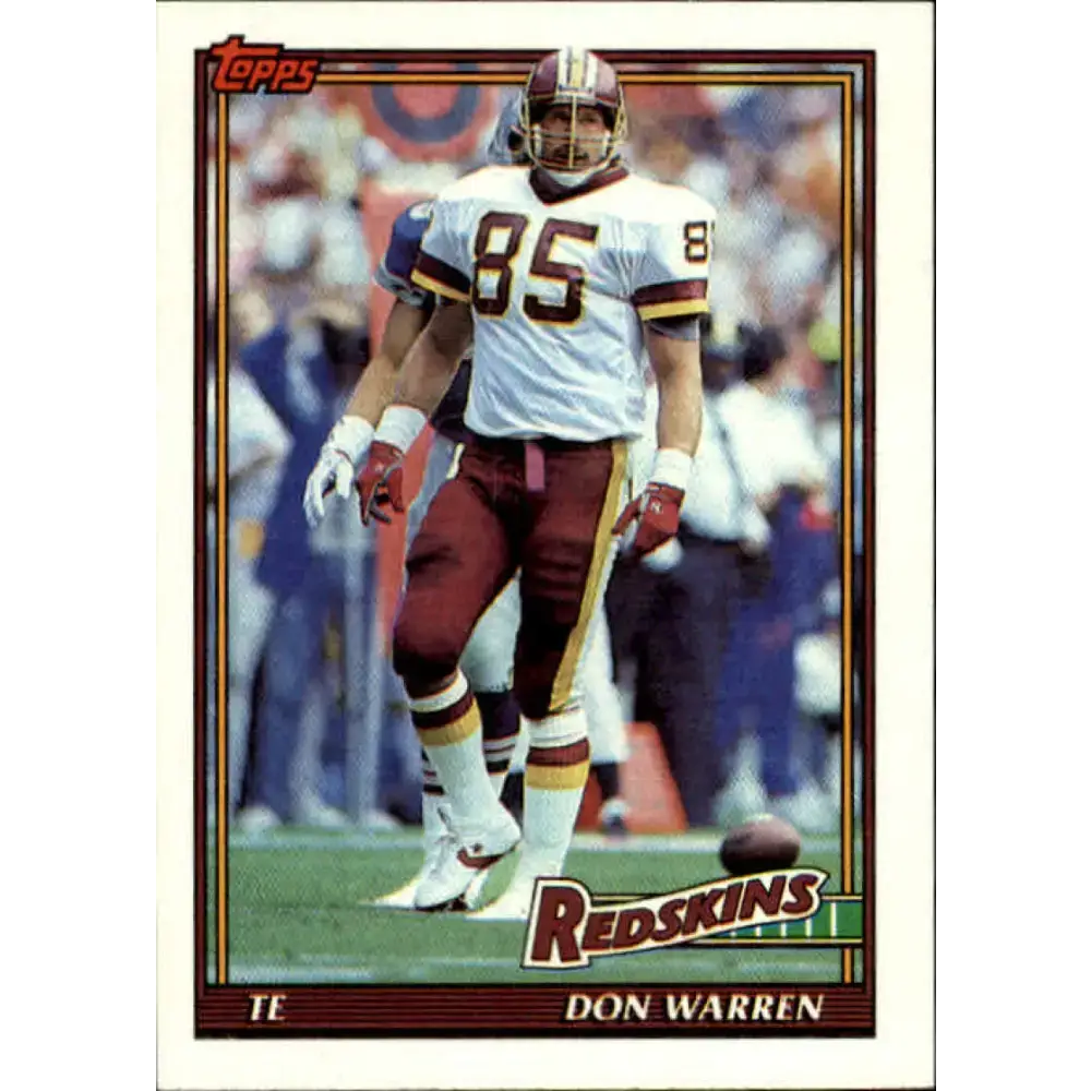 1991 Topps #199 Don Warren NM-MT Washington Redskins Football Card - Football Card Single