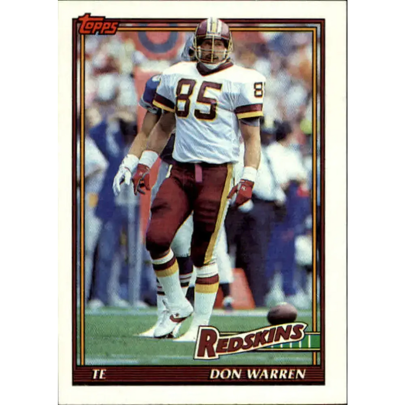 1991 Topps #199 Don Warren NM-MT Washington Redskins Football Card - Football Card Single