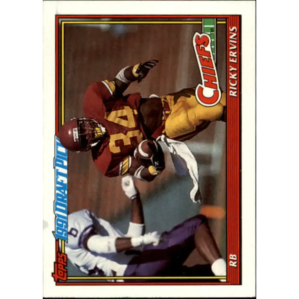 1991 Topps #200 Ricky Ervins NM-MT RC Rookie Washington Redskins Football Card - Football Card Single