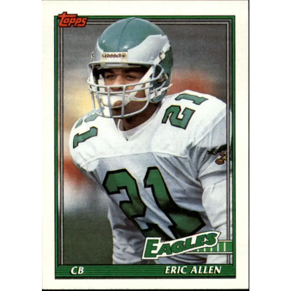1991 Topps #201 Eric Allen NM-MT Philadelphia Eagles Football Card - Football Card Single