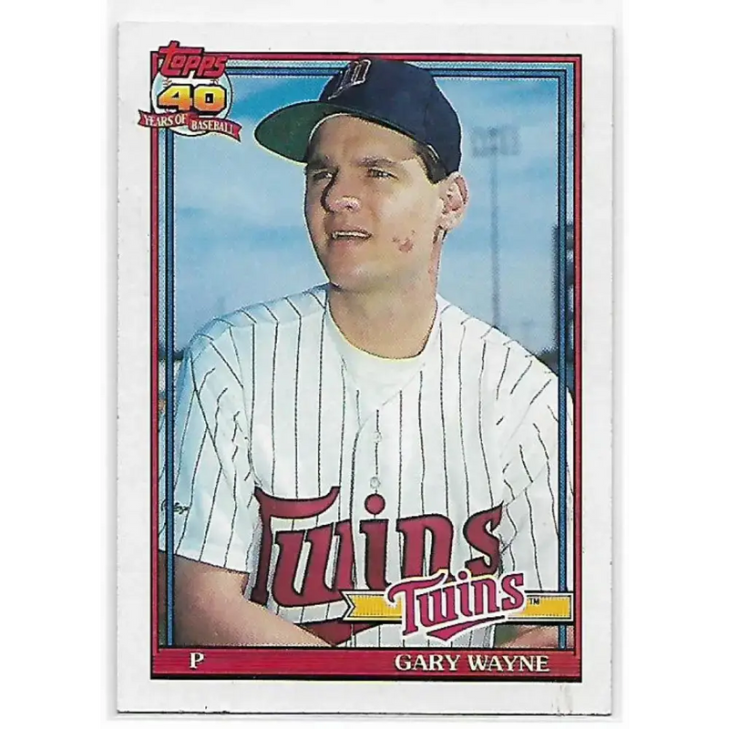 1991 Topps #207 Gary Wayne NM-MT Minnesota Twins Baseball Card - Baseball Card Single