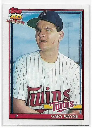 1991 Topps #207 Gary Wayne NM-MT Twins - Baseball Card Single