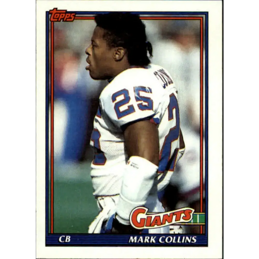 1991 Topps #21 Mark Collins NM-MT New York Giants Football Card