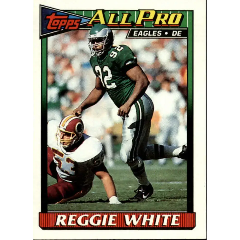 1991 Topps #212 Reggie White NM-MT Philadelphia Eagles Football Card - Football Card Single