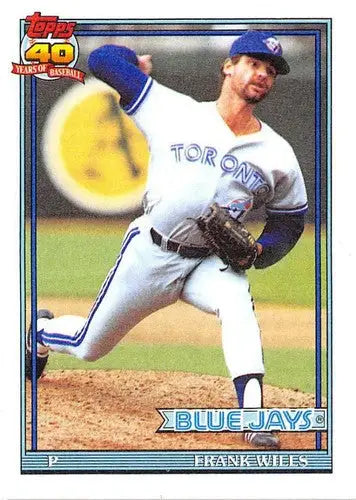 1991 Topps #213 Frank Wills NM-MT Blue Jays - Baseball Card Single