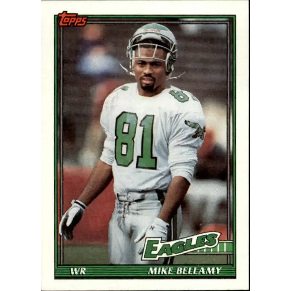 1991 Topps #213 Mike Bellamy NM-MT Philadelphia Eagles Football Card - Football Card Single